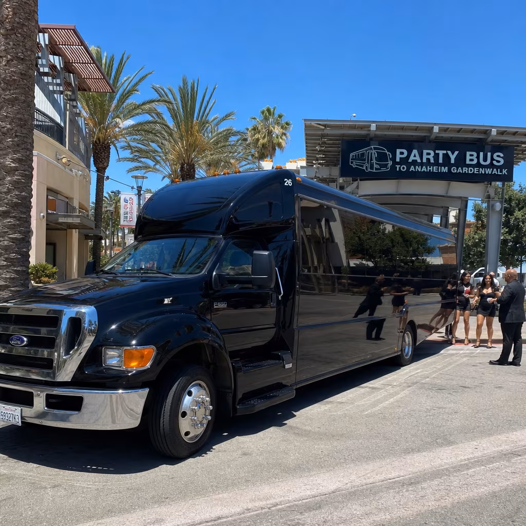 Party Bus to Anaheim GardenWalk