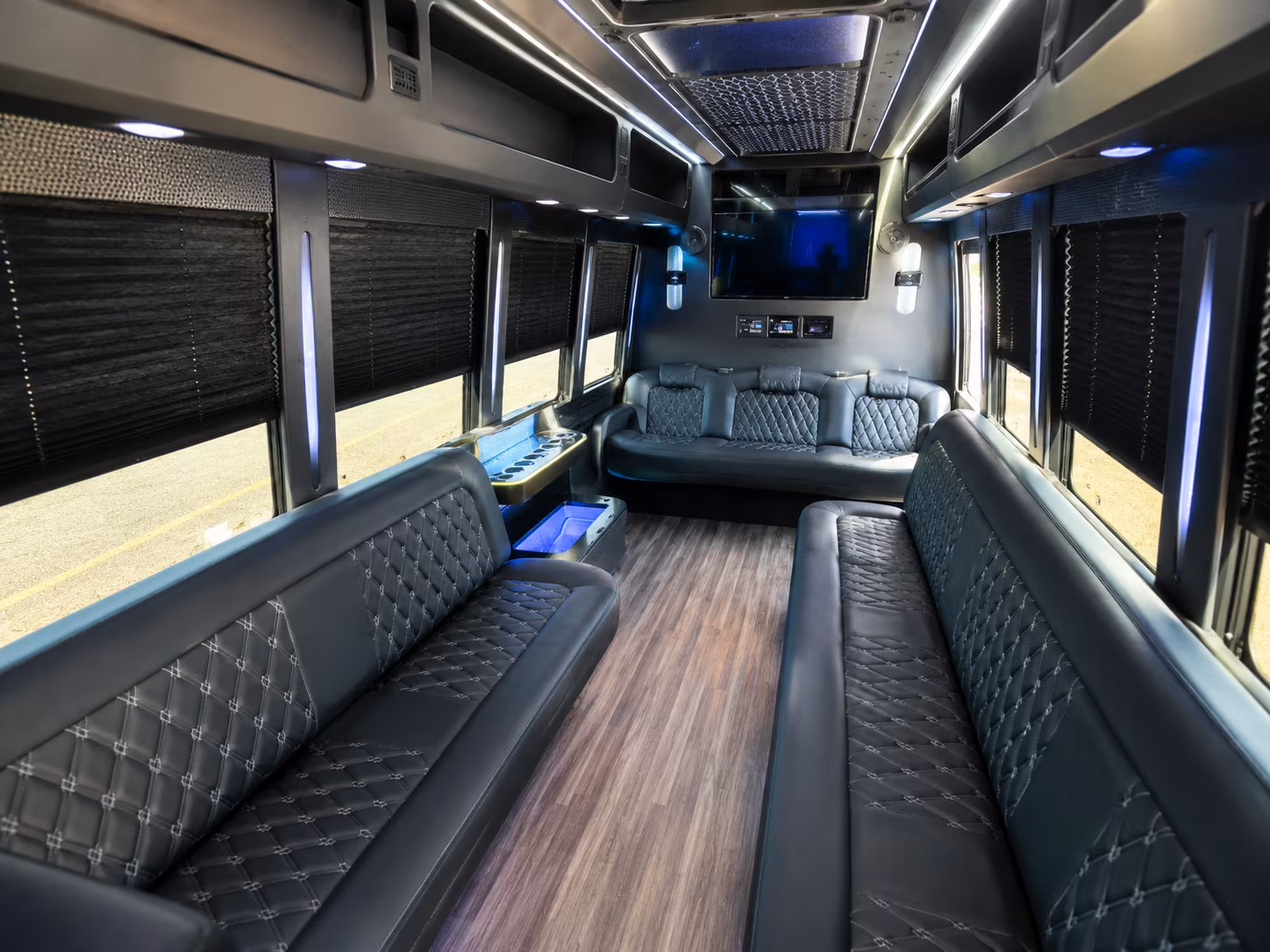 Anaheim Birthday, Sweet 16, & Quinceañera Transportation party bus exterior