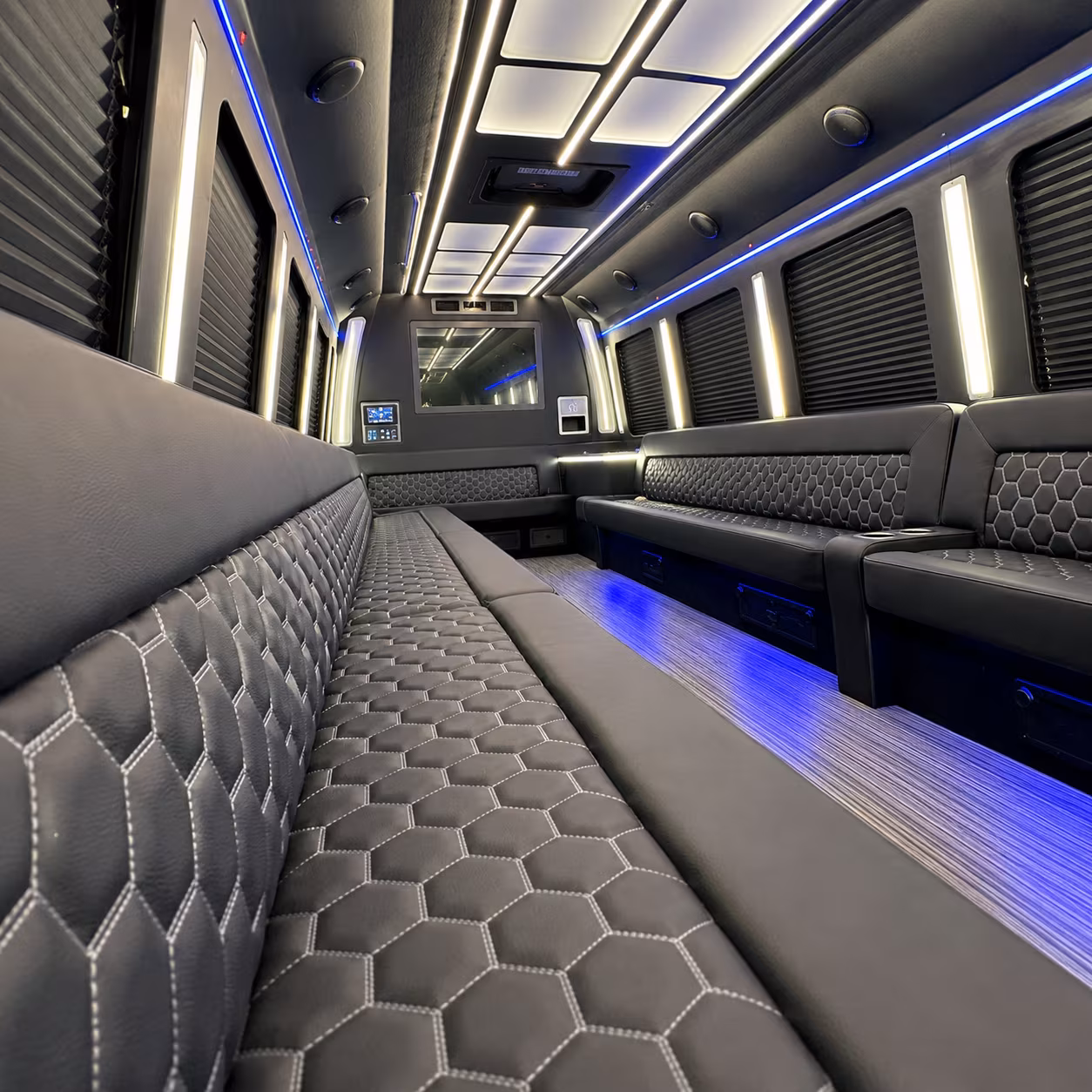 Anaheim Private Event Transportation party bus exterior