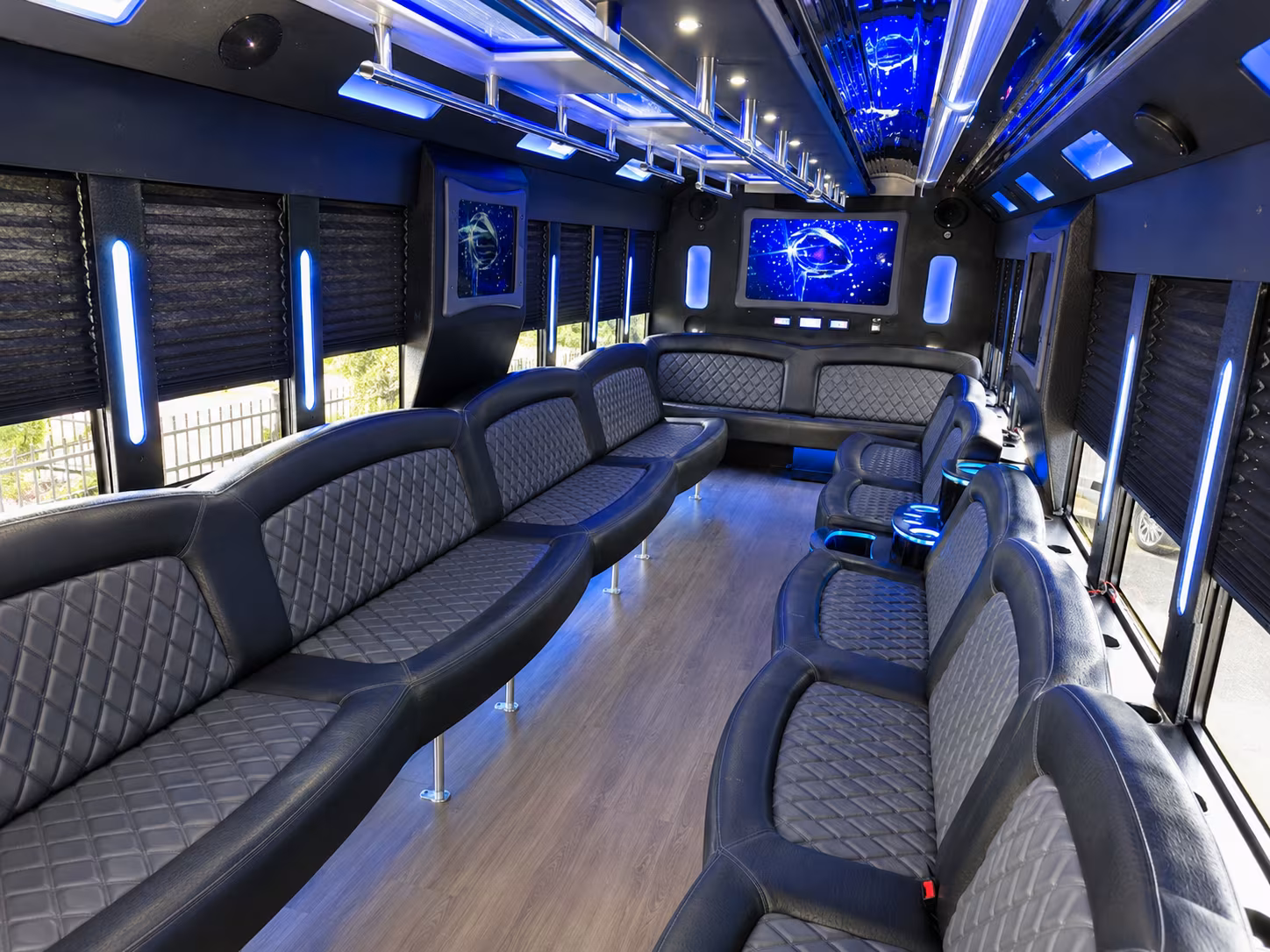 Anaheim Private Event Transportation party bus exterior
