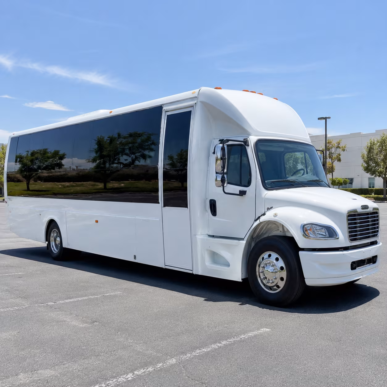 Anaheim Prom & Homecoming Transportation party bus exterior