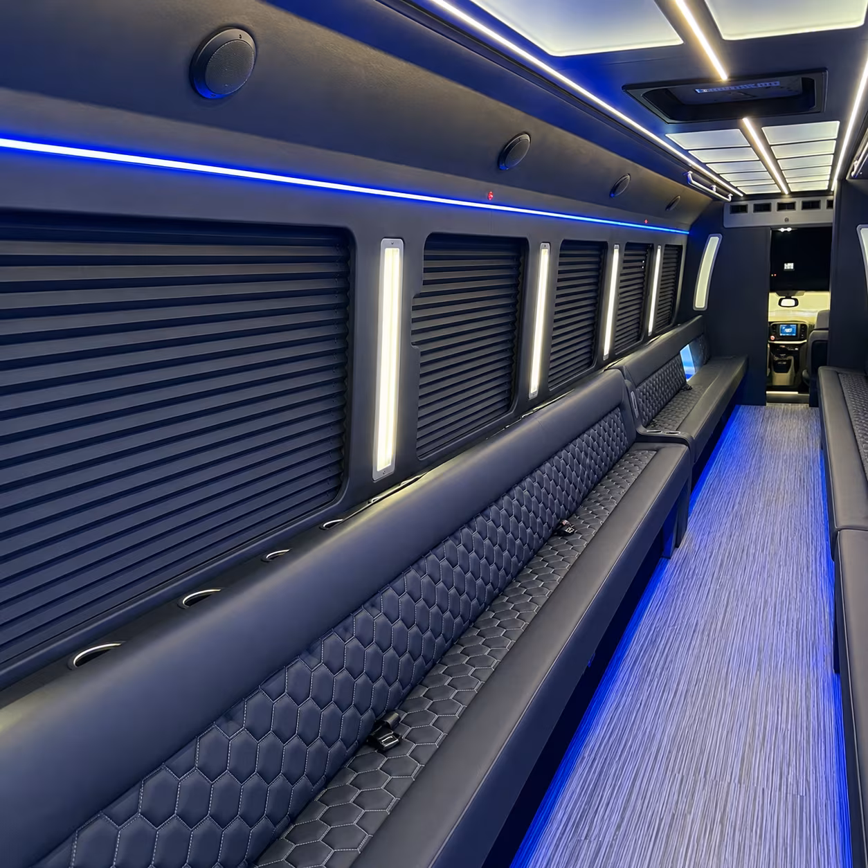Anaheim Prom & Homecoming Transportation party bus exterior