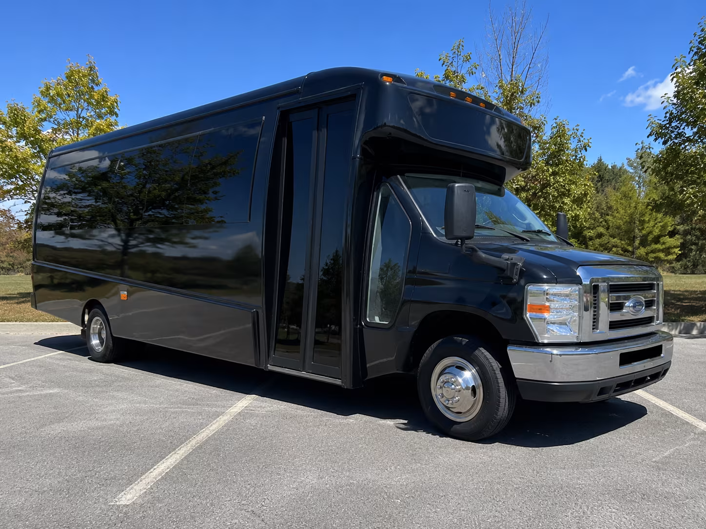 Anaheim School Event Transportation party bus exterior