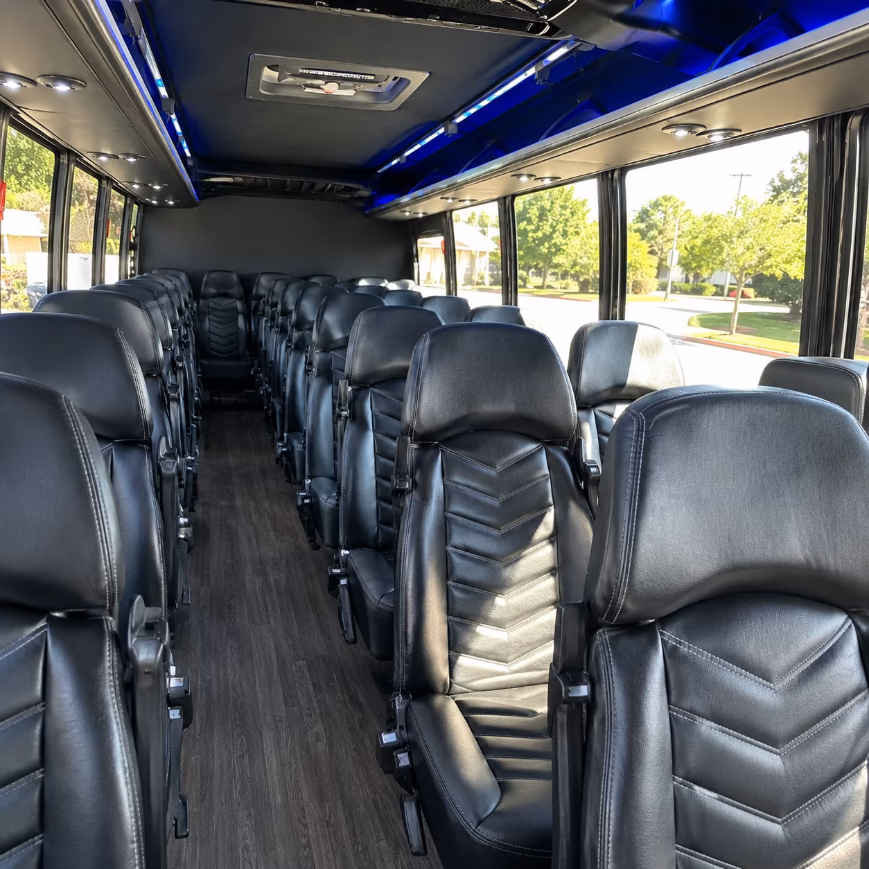 Anaheim School Event Transportation party bus exterior