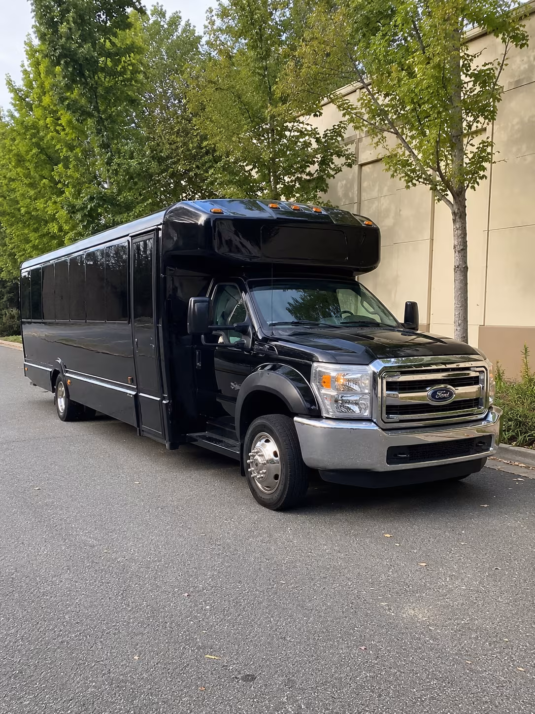 Anaheim Sporting Event Transportation party bus exterior