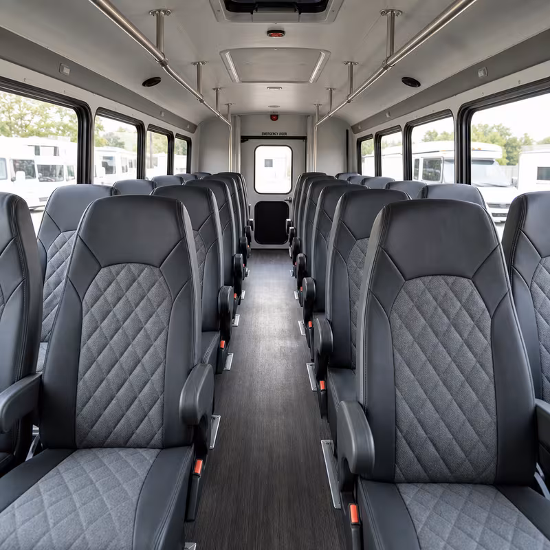 15-35 Passenger Minibus Inside