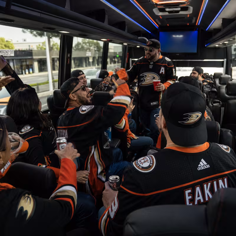 Anaheim Sporting Event Transportation fleet vehicle