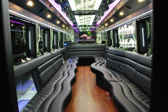 Irvine 25 Passenger Limo bus Interior
