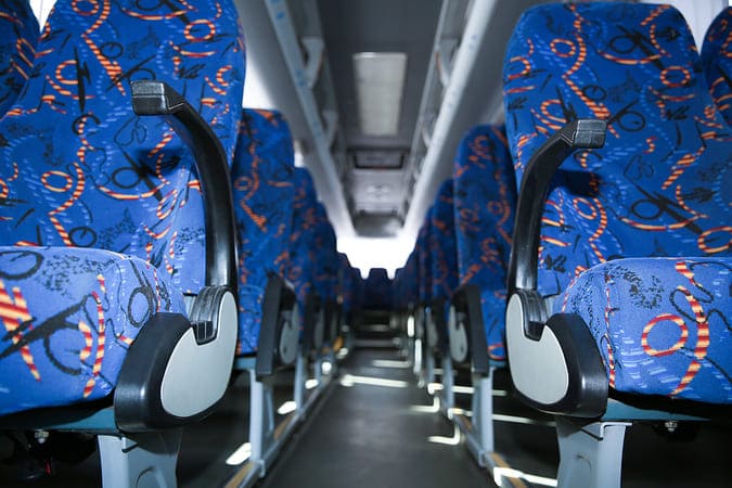 Irvine 47-56 Passenger Charter Buses Interior