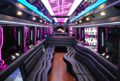 Costa Mesa 50 Passenger Party Bus Interior